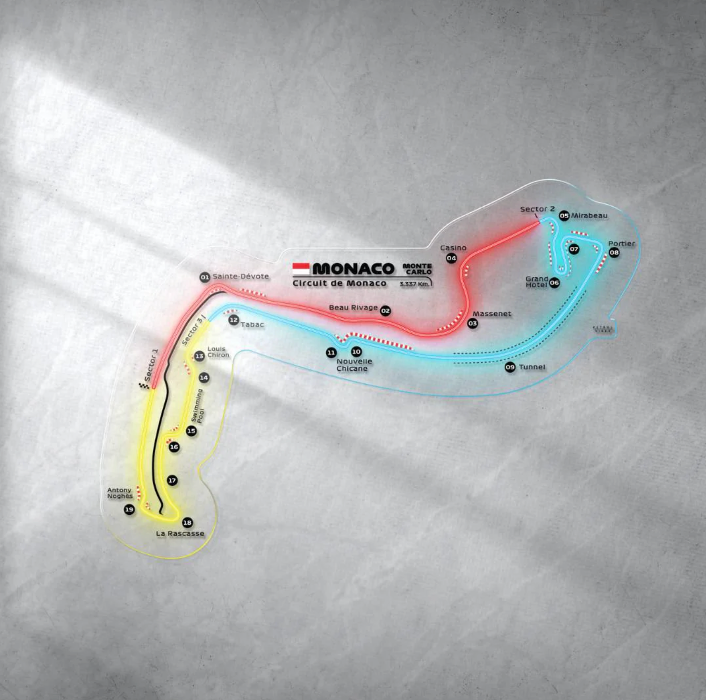 Monaco Racetrack Neon LED Racetrack
