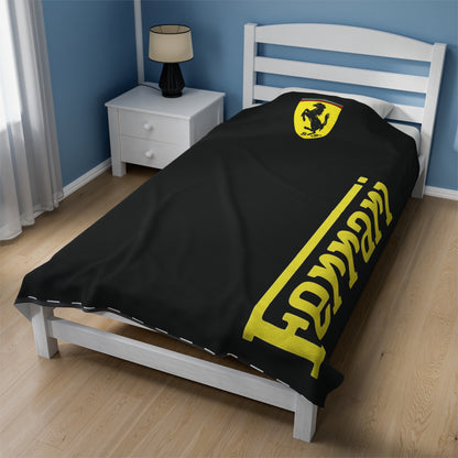 Ferrari Velveteen Plush Blanket