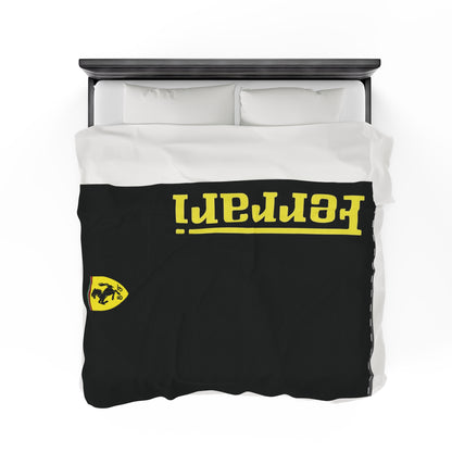 Ferrari Velveteen Plush Blanket