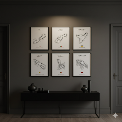 F1 Racetrack Posters