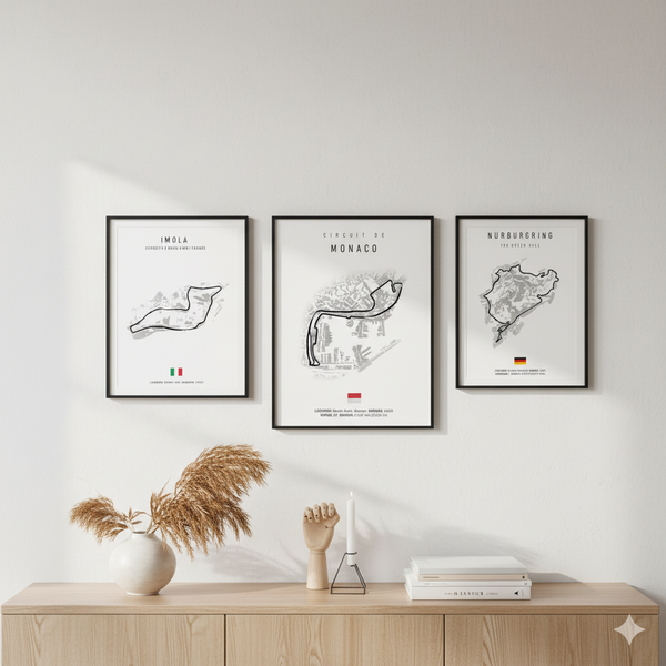 F1 Racetrack Posters