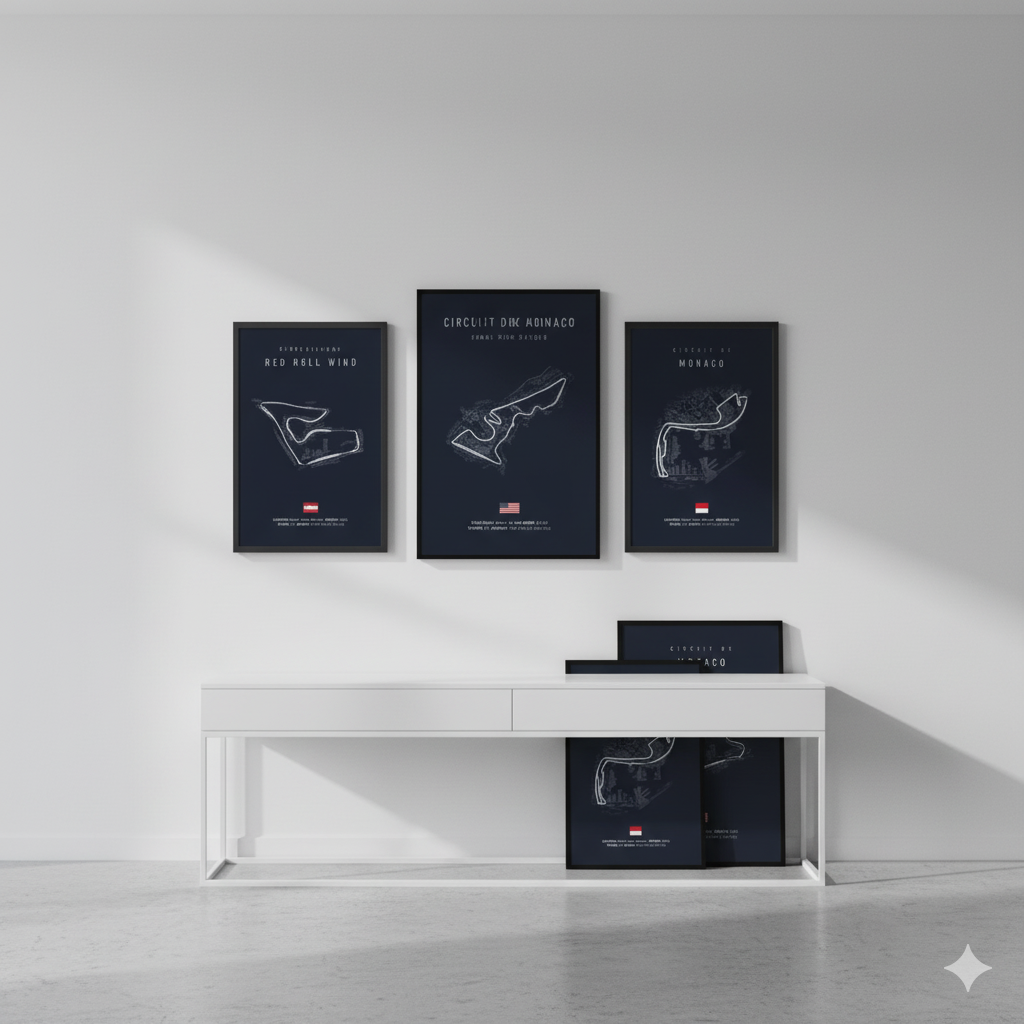 F1 Racetrack Posters