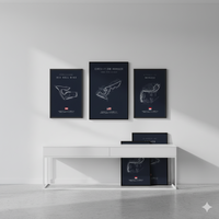 F1 Racetrack Posters