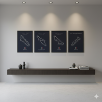 F1 Racetrack Posters