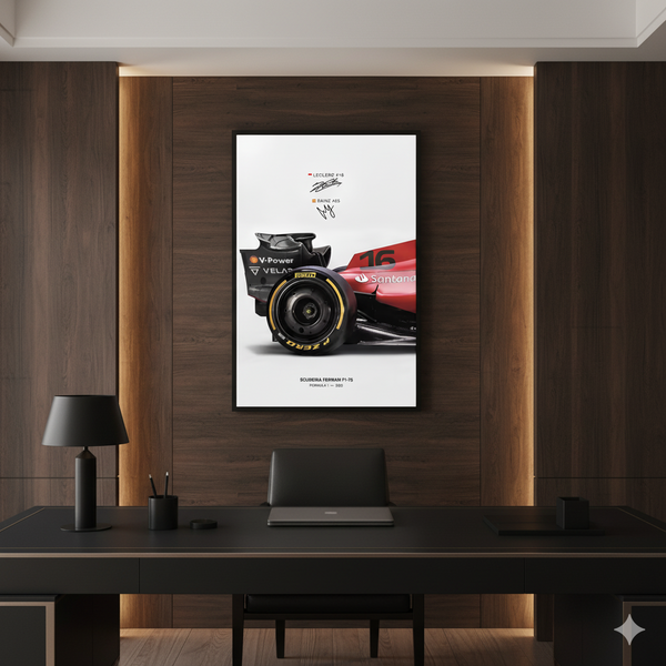Ferrari Grand Prix F1-75 Racing Poster