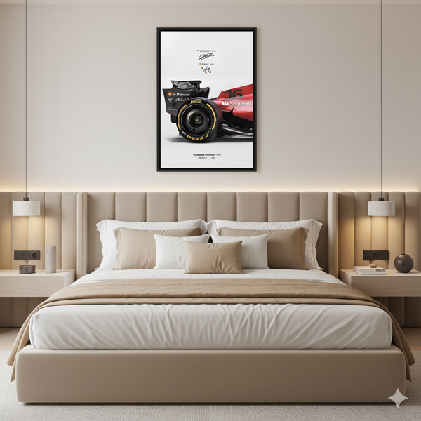 Ferrari Grand Prix F1-75 Racing Poster