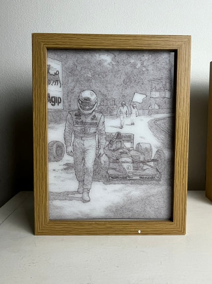 Ayrton Senna Backlight LED Frame
