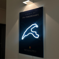 Hand-crafted LED Racetrack Wall Art