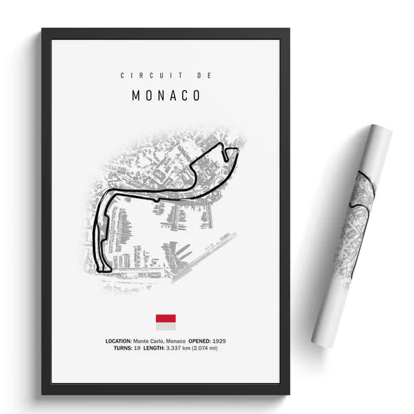 Circuit de Monaco-Racetrack Print