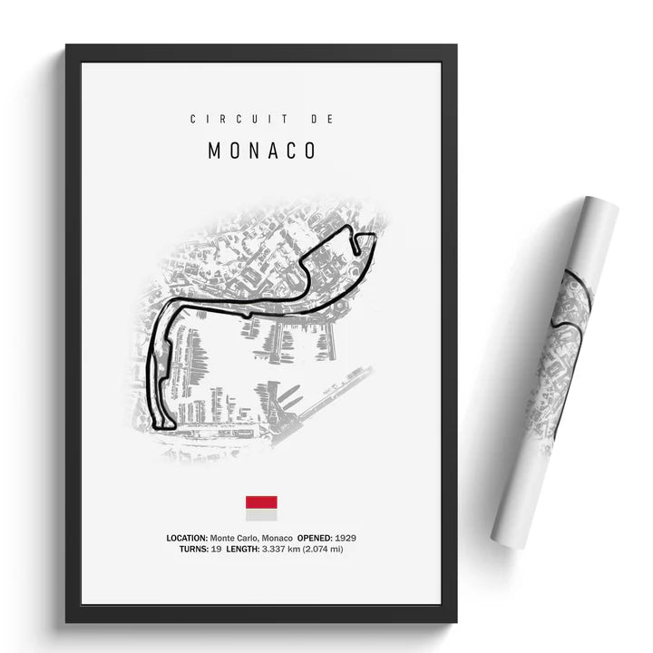 Circuit de Monaco-Racetrack Print