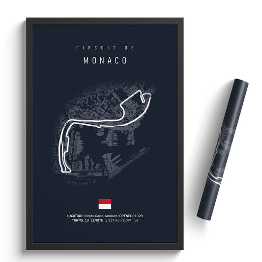 Circuit de Monaco-Racetrack Print