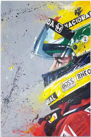 Ayrton Senna Tribute Poster