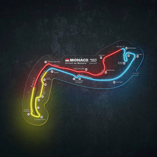 Monaco Racetrack Neon LED Racetrack
