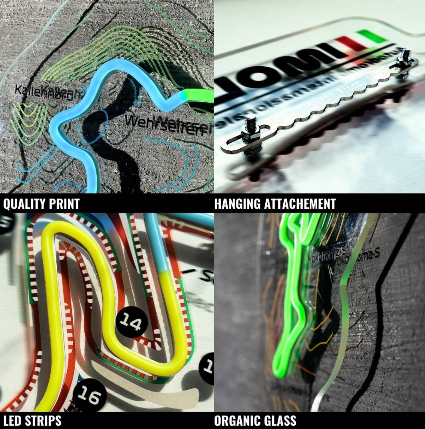 Nürburgring Nordschleife Neon LED Race Track