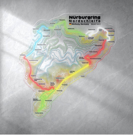 Nürburgring Nordschleife Neon LED Race Track