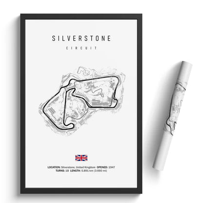 Silverstone Circuit - Racetrack Print