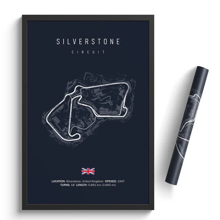 Silverstone Circuit - Racetrack Print